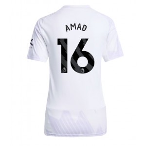 Fotbalové Dres Manchester United Amad Diallo #16 Dámské Venkovní Oblečení 2025-26 Krátký Rukáv
